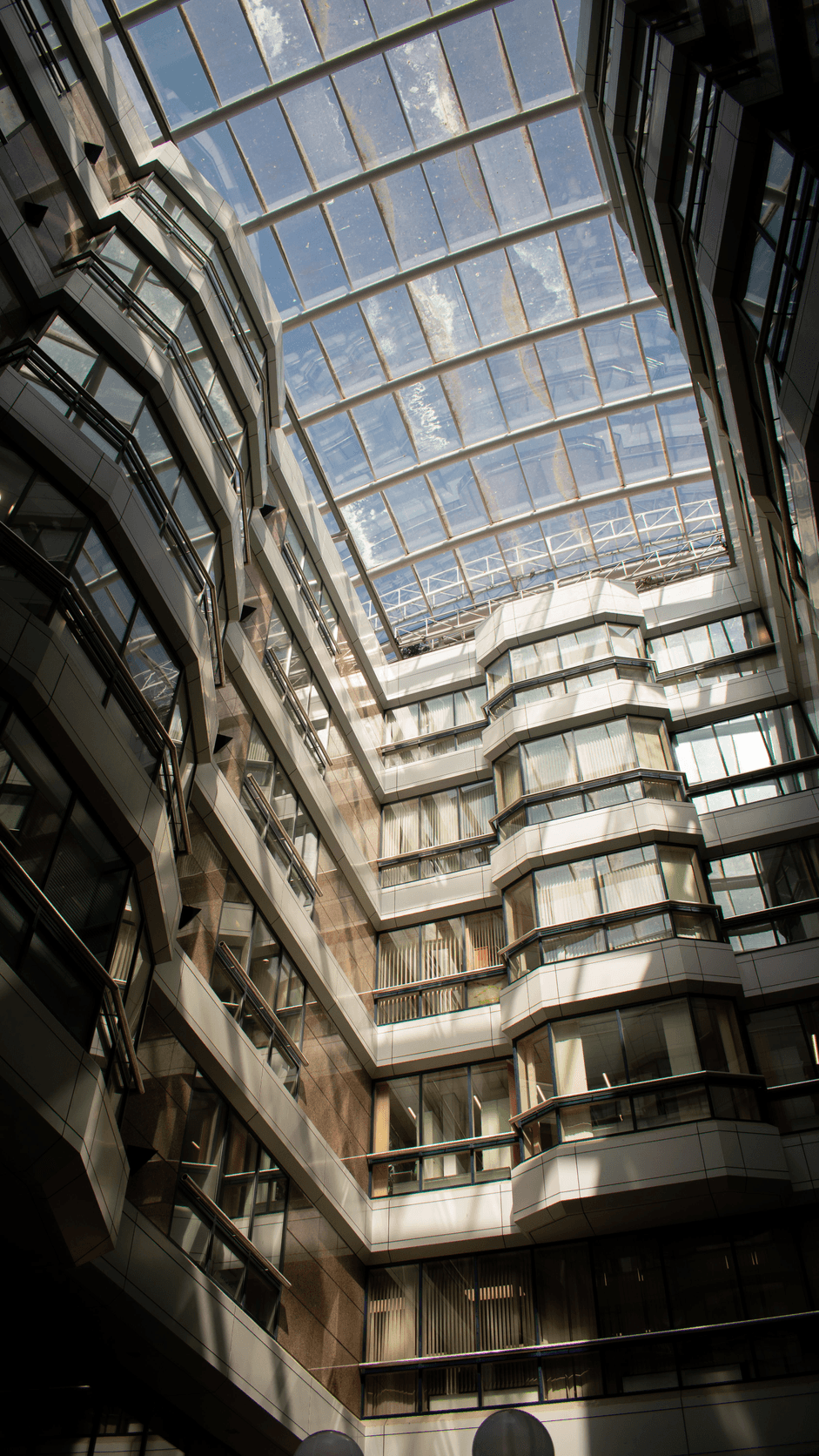 Double-height entrance lobby